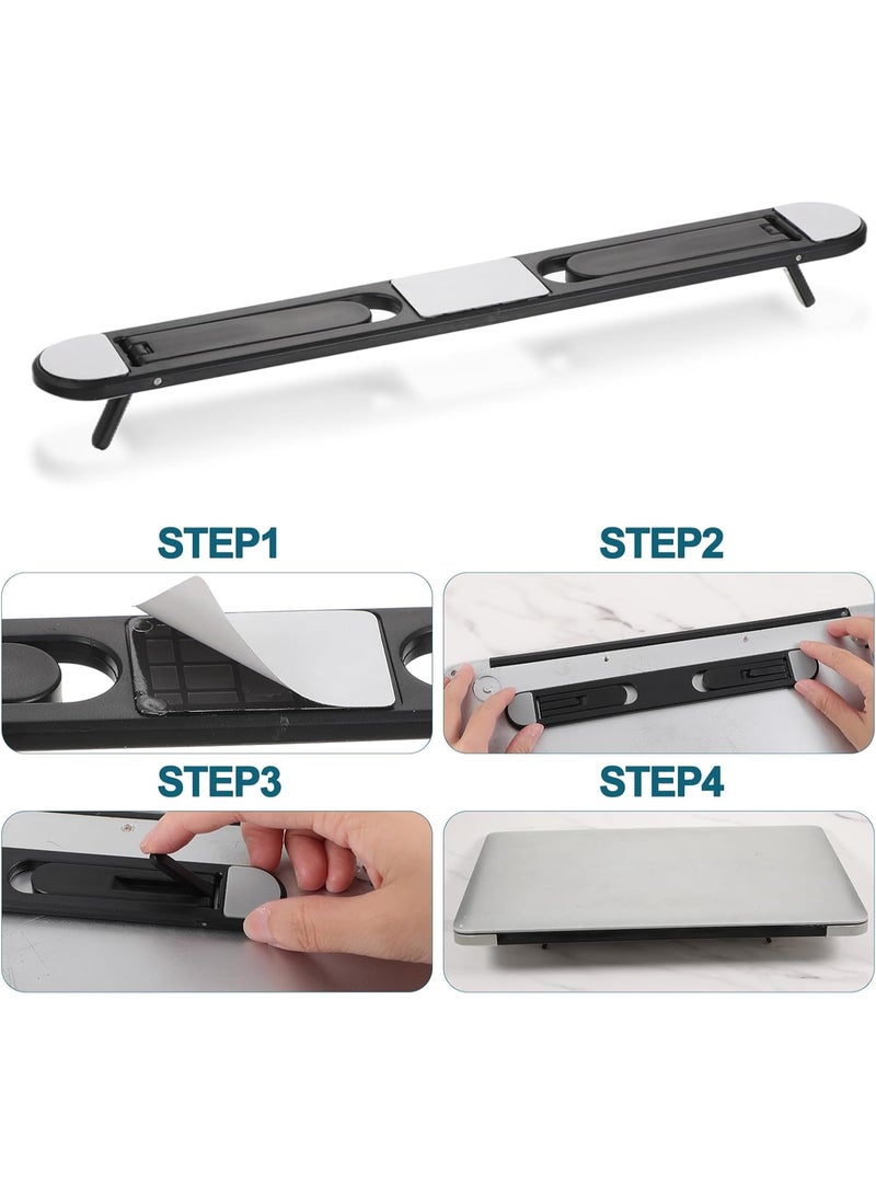 Bukela Foldable Keyboard Riser Stand, Self-Adjusting Laptop Feet with Dual Angles Small Computer Stand Portable PP Computer Keyboard Lift for Desk - Image 4