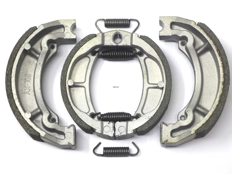 Master Chen Front Rear Brake Shoes for Kawasaki KLX 110 02-20 - KLX 110L 10-20 - KLX 110R 2002 2003 2004 2005 2006 2007 2008 2009 2010 2011 2012 2013 2014 2015 2016 2017 2018 2019 2020 2021 K603 K715