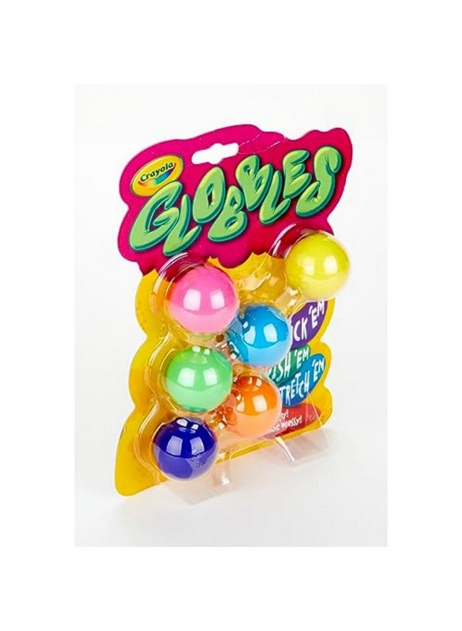 Crayola Globbles Fidget Toy (6ct), Sticky Stress Ball for Adults & Kids, Calming Sensory Toys for Stress Relief, Squish Gift - Image 2