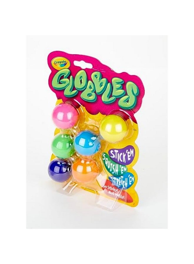 Crayola Globbles Fidget Toy (6ct), Sticky Stress Ball for Adults & Kids, Calming Sensory Toys for Stress Relief, Squish Gift - Image 3