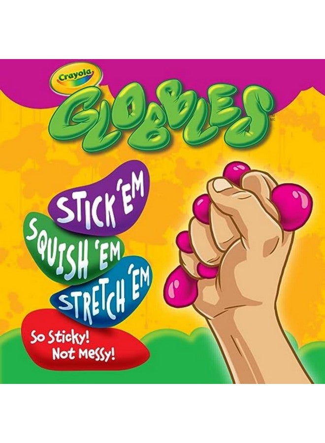 Crayola Globbles Fidget Toy (6ct), Sticky Stress Ball for Adults & Kids, Calming Sensory Toys for Stress Relief, Squish Gift - Image 5