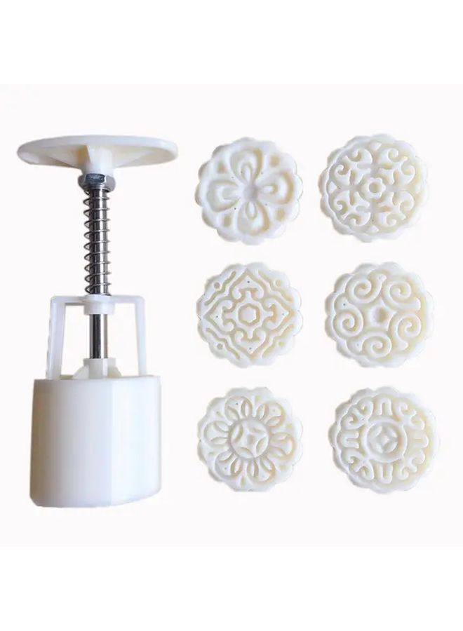 6 Flower Shaped Biscuit Mold Hand Pressed Pastry Bread Cake Baking Tool - Image 4