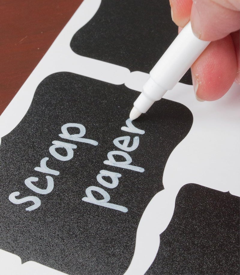 Cestari Chalk Marker: Bold White Liquid Chalk Pen with 2mm Fine Tip for Writing and Drawing - Erasable Chalkboard Label Chalk Paint Pen - Wine Glass Marker - Image 1