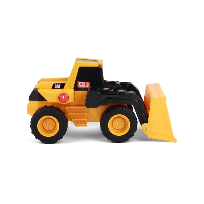 CAT Construction Toys  Construction 11.5"" Power Haulers Wheel Loader  Realistic Lights & Sounds  Motion Drive Technology  Working Features  and Interactive Play for Ages 3+ - Image 1