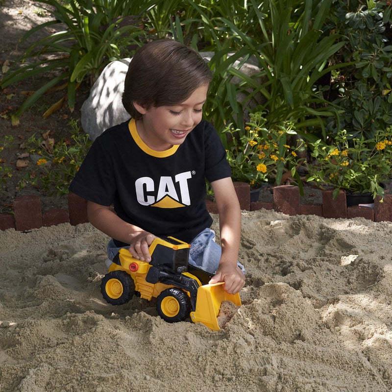 CAT Construction Toys  Construction 11.5"" Power Haulers Wheel Loader  Realistic Lights & Sounds  Motion Drive Technology  Working Features  and Interactive Play for Ages 3+ - Image 4