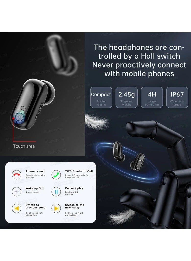 AROAQ X10 Headphone Smart Watch Men 2 in 1 Bluetooth Call Heart Rate Blood Pressure Monitoring Sports Smartwatch  - Image 3