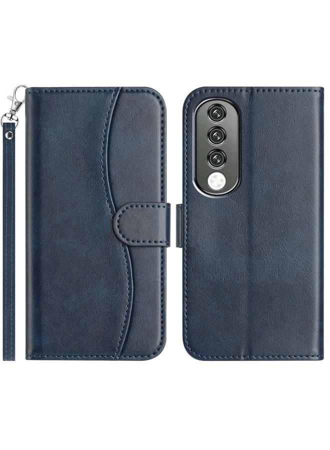 اس-توب جراب هاتف Honor 90 المصنوع من الجلد على شكل حرف S قابل للطي المزدوج - Image 1