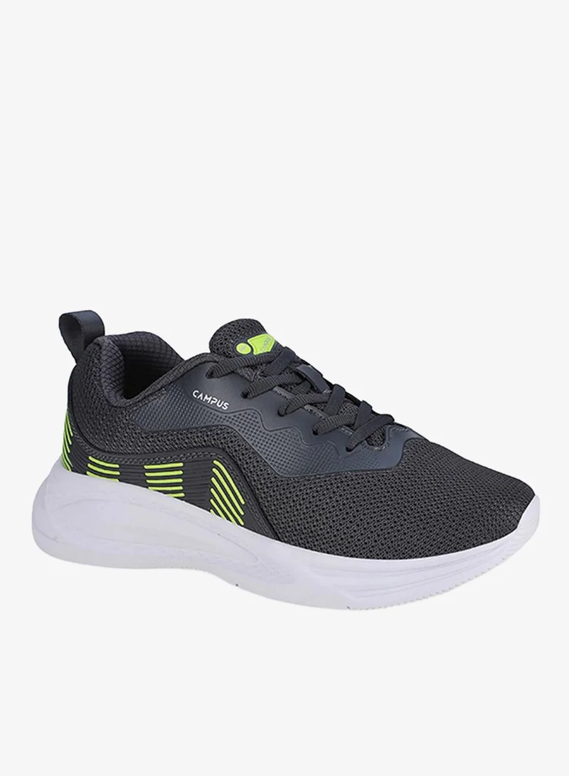 كامبس Men Ivan Die Cut Eva Lace-Up Running Shoes-Grey