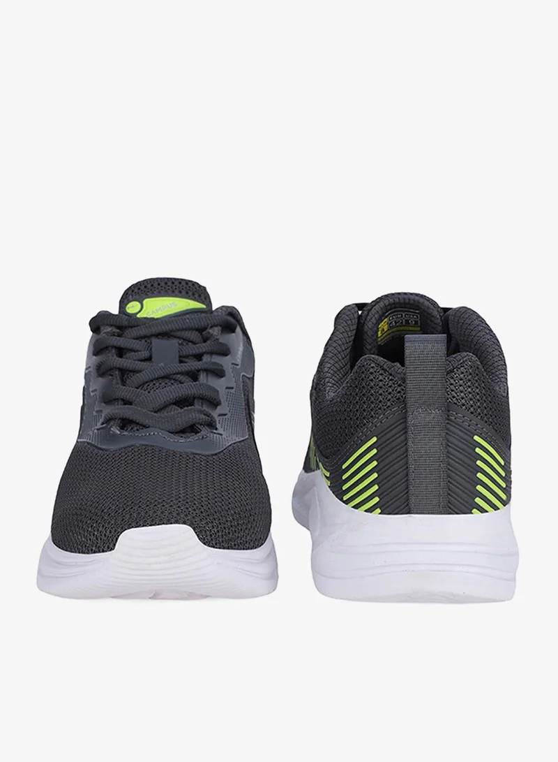 كامبس Men Ivan Die Cut Eva Lace-Up Running Shoes-Grey