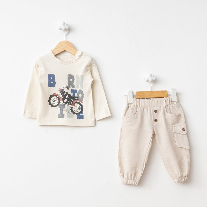 FOR MY BABY Baby Fou Tent Printed Coat Set - Image 2