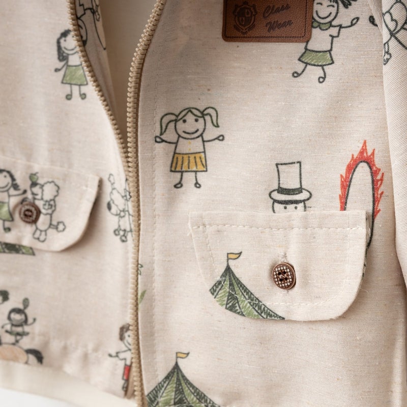FOR MY BABY Baby Fou Tent Printed Coat Set - Image 3