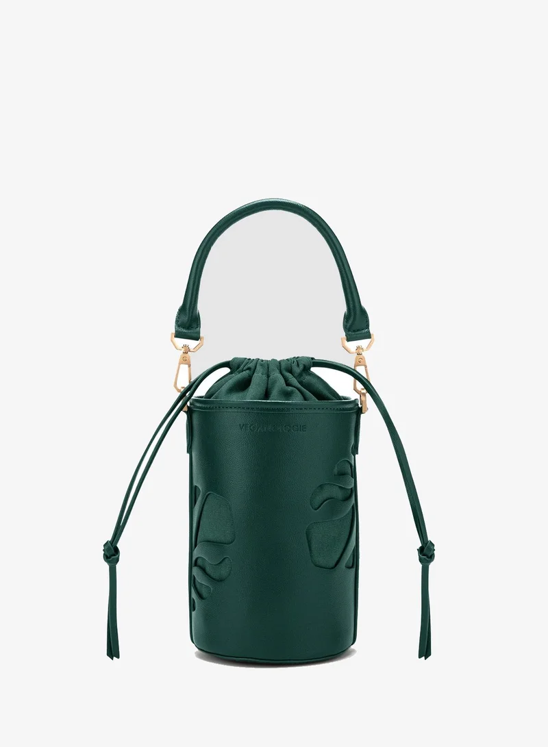 Veganologie Bucket Bag in Green Made From 2 Bamboo Stems