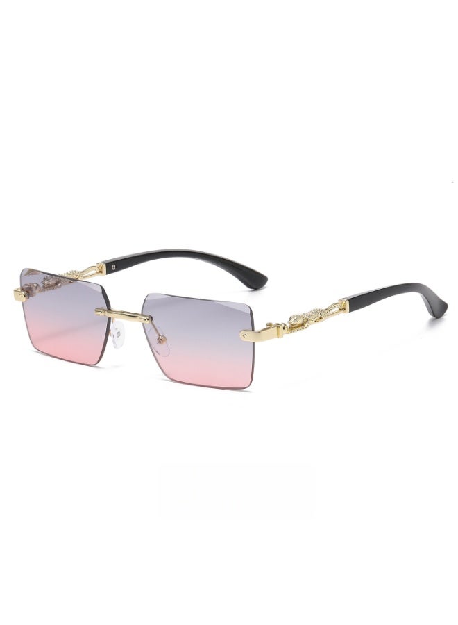 Nexlynx New Rimless Fashion Trend Sunglasses Personalized Sunglasses UV Protection Unisex - Image 3