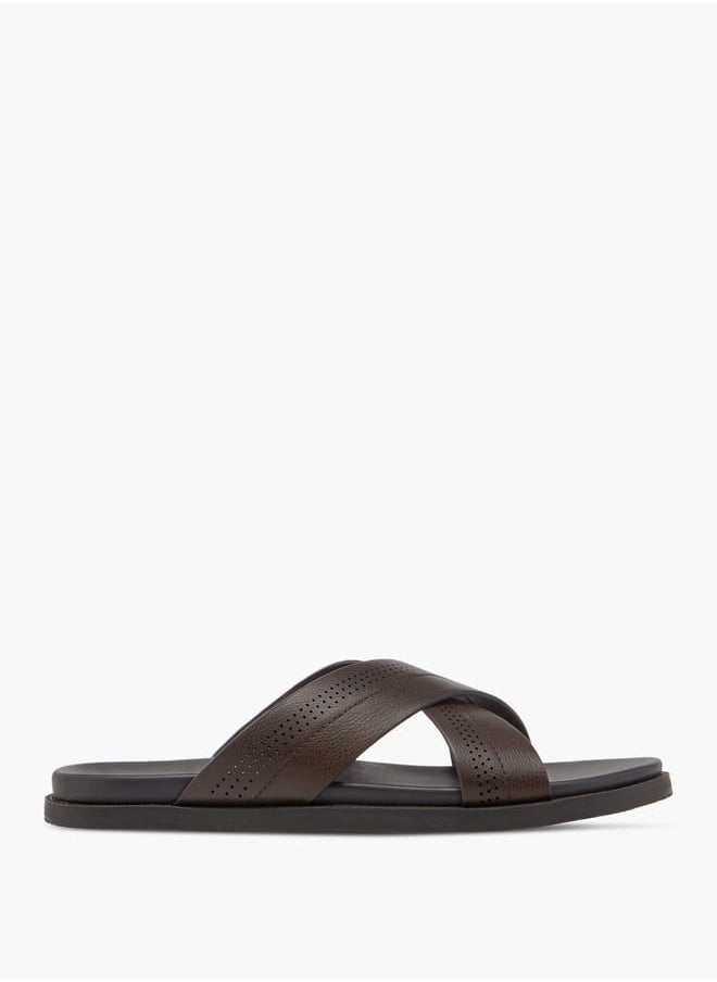 Le Confort Men's Cross Strap Slip-On Sandals  - Image 2