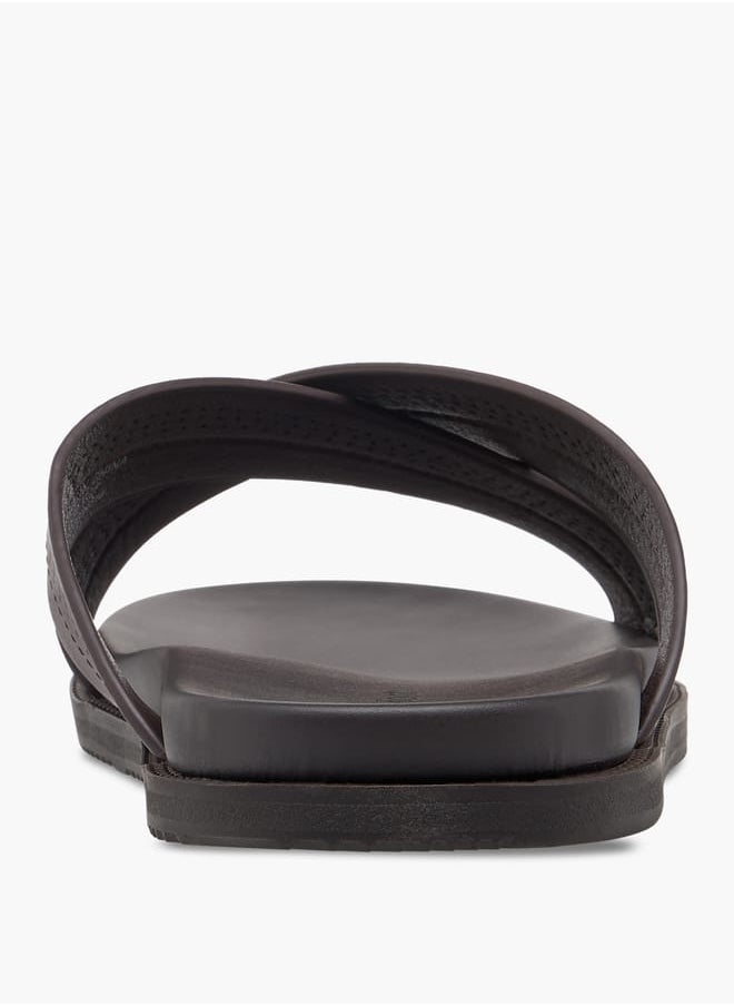 Le Confort Men's Cross Strap Slip-On Sandals  - Image 4