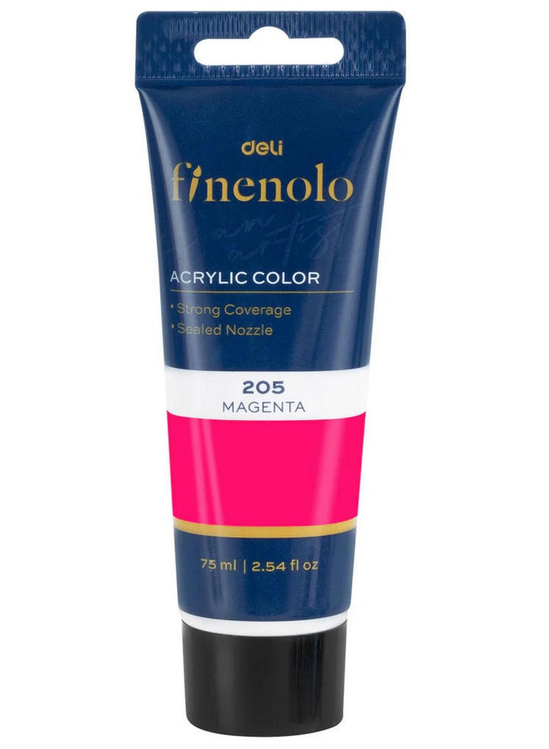 ديلي فينولو، لون أكريليك +++205 ماجنتا، تغطية قوية وفوهة محكمة الإغلاق، 75 مل - Image 1