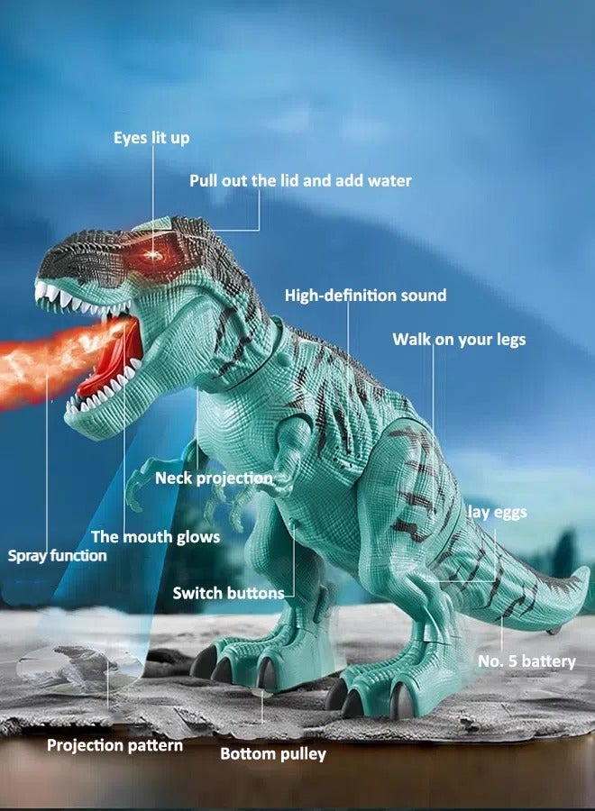 Dinosaur model toys Tyrannosaurus rex model Electric dinosaur toys Dinosaur toys that lay eggs With lighting and sound effects With projection - Image 3