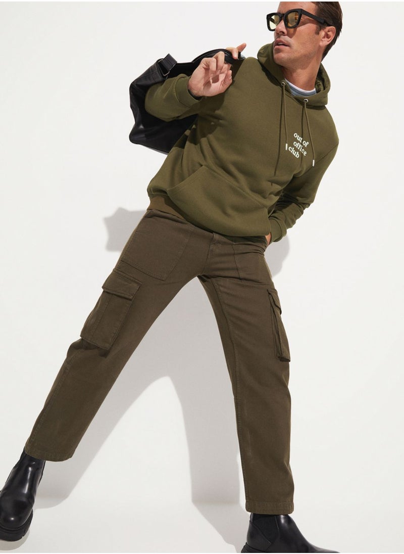 JUNE - Causal Kangaroo Pocket Hooded Sweatshirt - Image 1