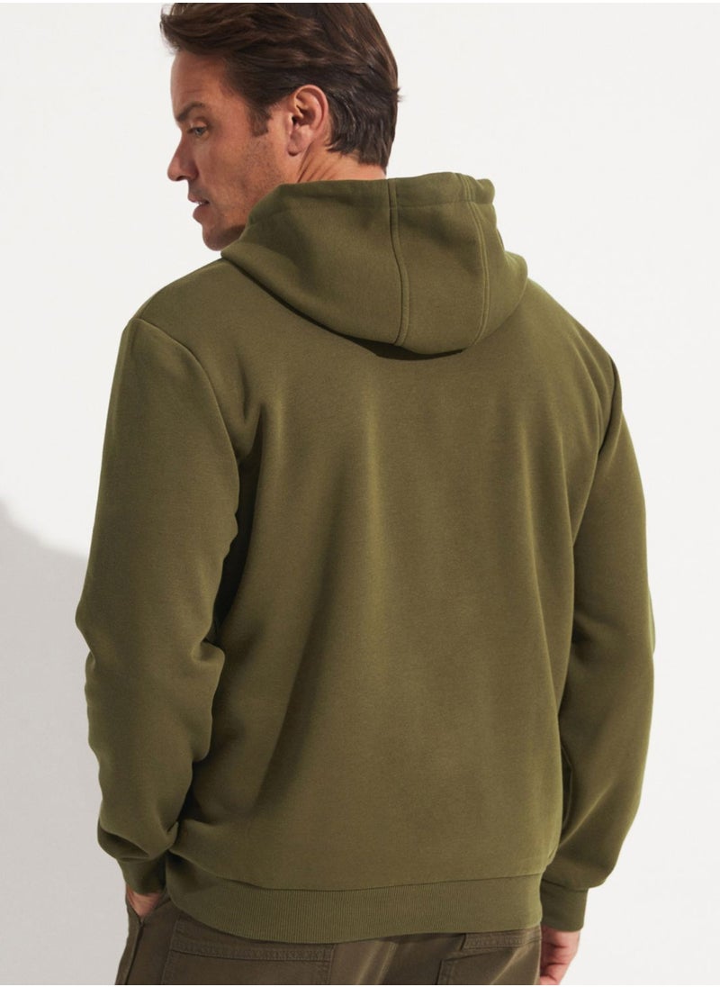 JUNE - Causal Kangaroo Pocket Hooded Sweatshirt - Image 1