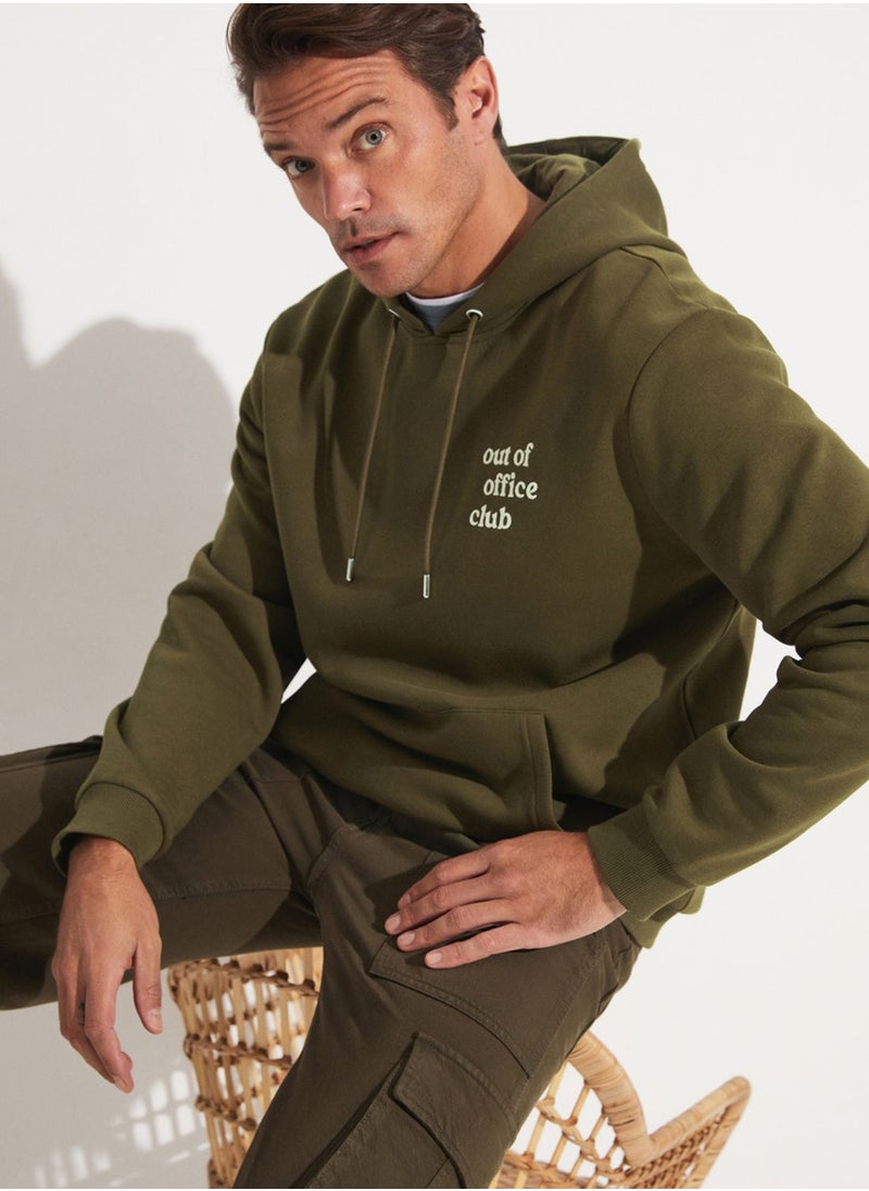 JUNE - Causal Kangaroo Pocket Hooded Sweatshirt - Image 1
