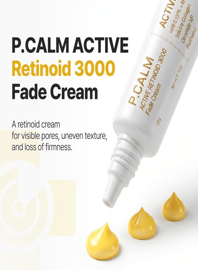 P.CALM Active Retinoid 3000 Fade Cream | Texture Refining Care with Retinoid, Radiant Glow Support & Long-Lasting Hydration | Night Cream, Korean Skincare, 20g / 0.7 oz - Image 2