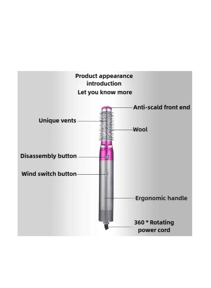 【Upgrade】 5-in-1 Hair Dryer Brush Set – 1000W Hot Air Curler and Straightener Styling Tool, Comb  Curling Brush for All Hair Types – Perfect for Women - Image 5