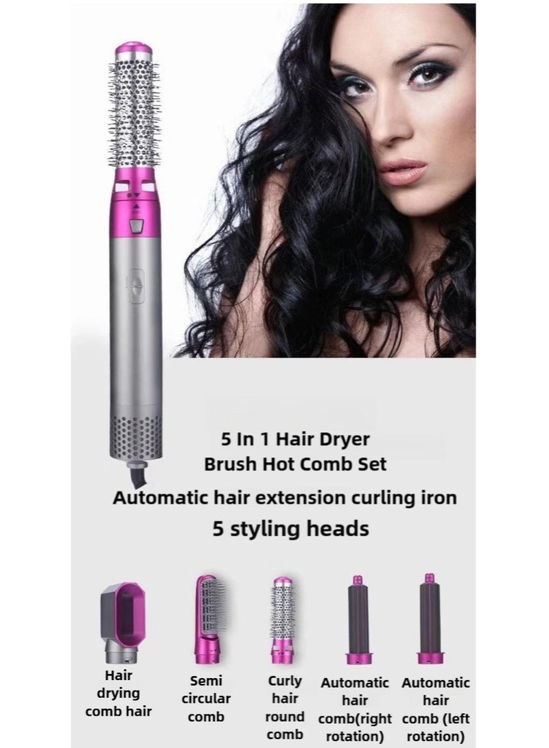 【Upgrade】 5-in-1 Hair Dryer Brush Set – 1000W Hot Air Curler and Straightener Styling Tool, Comb  Curling Brush for All Hair Types – Perfect for Women - Image 3