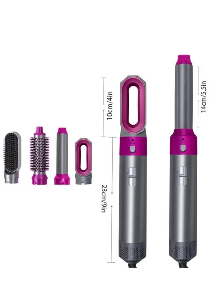 【Upgrade】 5-in-1 Hair Dryer Brush Set – 1000W Hot Air Curler and Straightener Styling Tool, Comb  Curling Brush for All Hair Types – Perfect for Women - Image 1