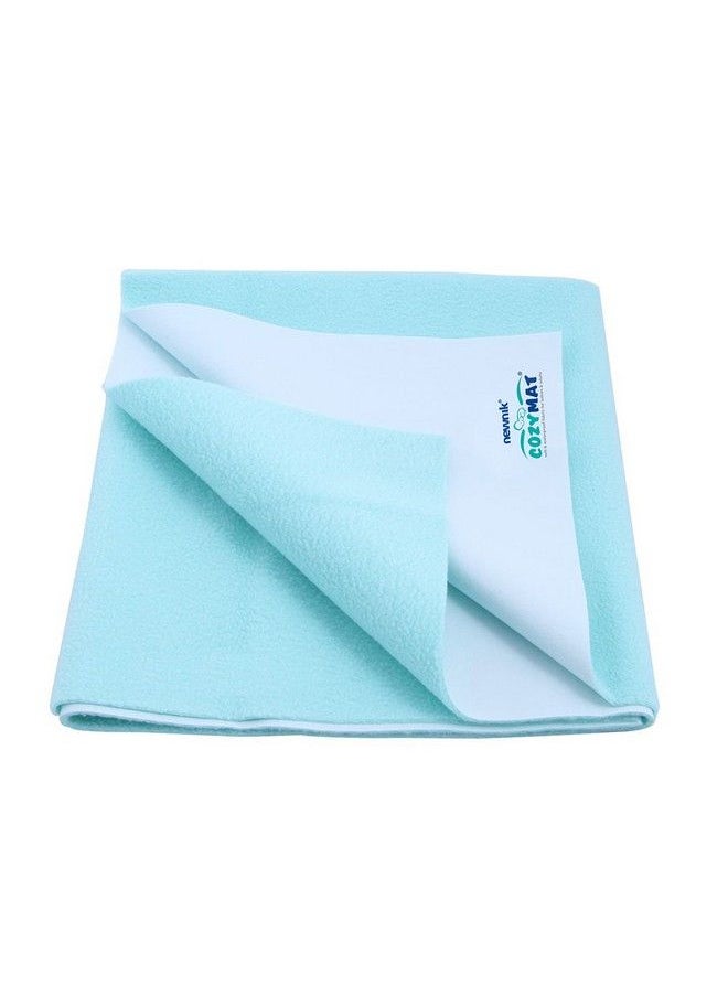 Newnik - Premium Quick Water Resistant Dry Sheet;Waterproof Baby Bed Protector Sheet Mattress Protect (Size: 70Cm X 50Cm) Sea Green Small - Image 1