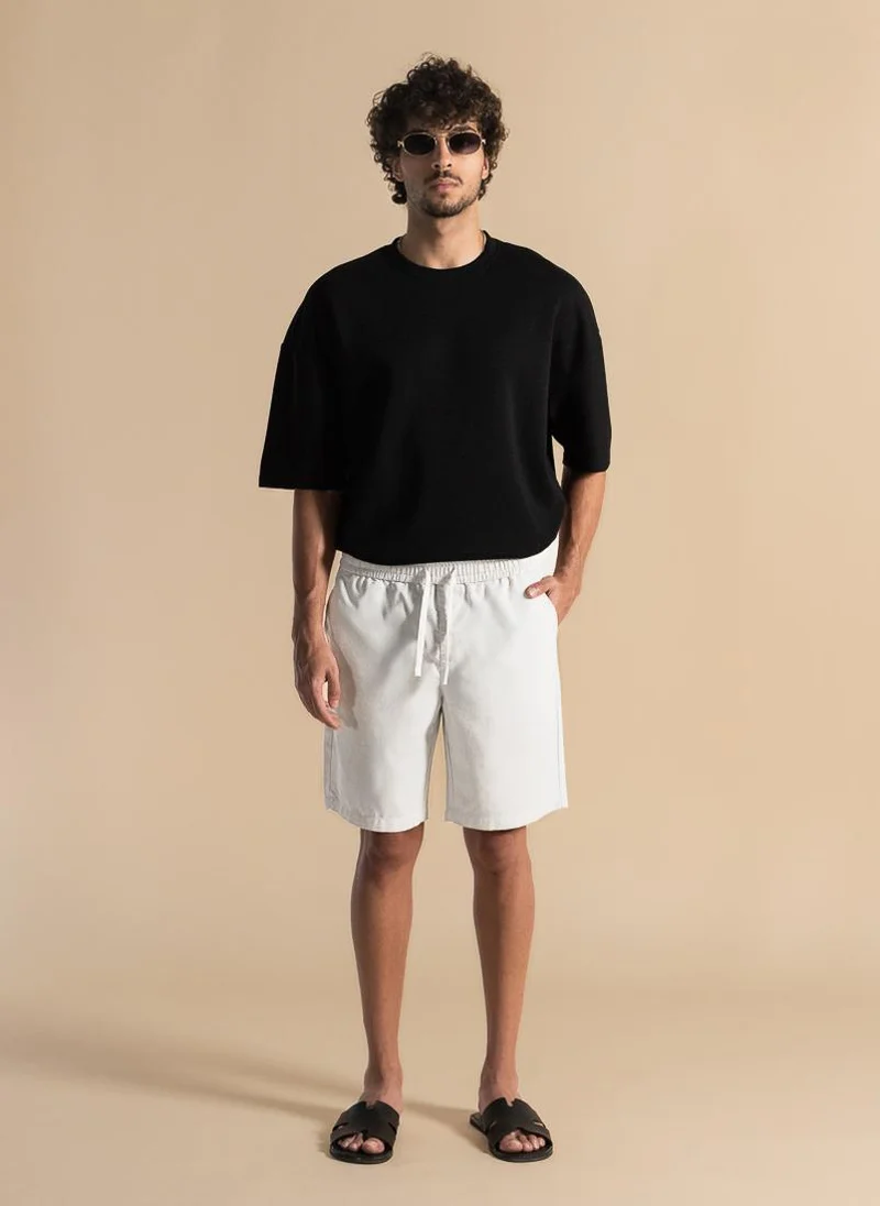 SHAPES LINEN BLEND COMFORT SHORTS
