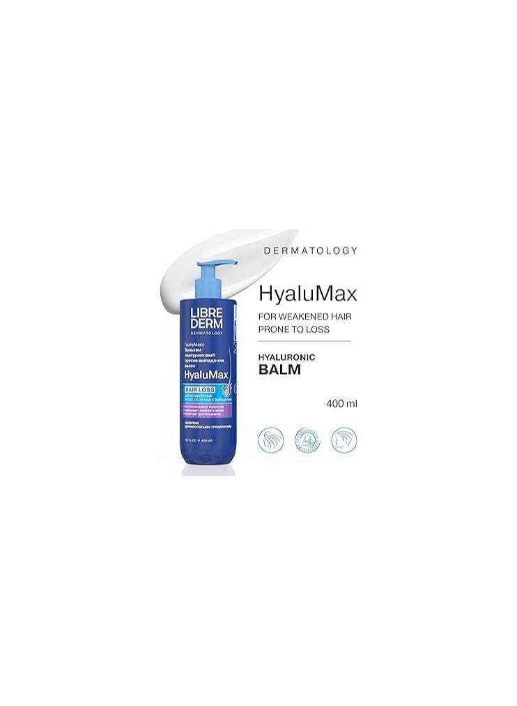 LIBREDERM HyaluMax Conditioner for Hair Thickening, Repairing Conditioner for Damaged Hair, Moisturizing, Strengthening and Color Safe, 400ml - Image 3