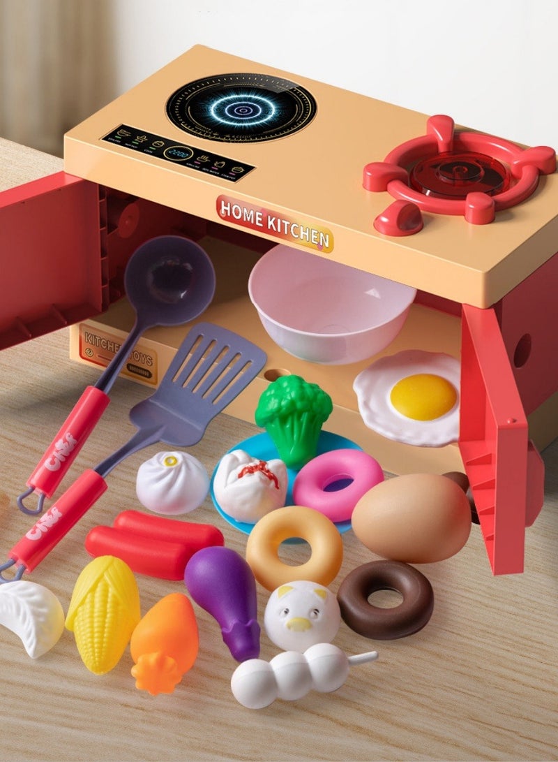 جني ثروة مطبخ للأطفال، ألعاب المطبخ، مجموعة ألعاب الطبخ للأطفال، هدية للأولاد والبنات,70 قطعة - Image 5