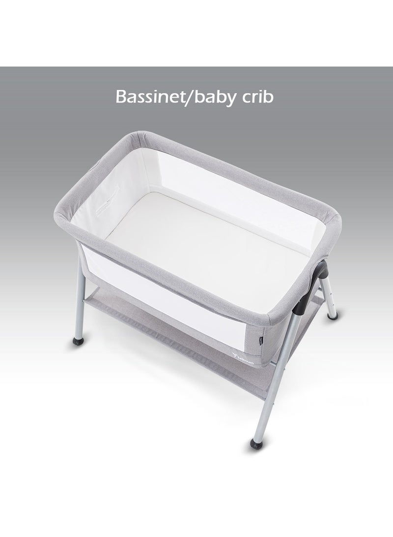 TEKNUM Teknum SLEEPZEN 2 Bedside Crib Bassinet - Grey  - Image 2