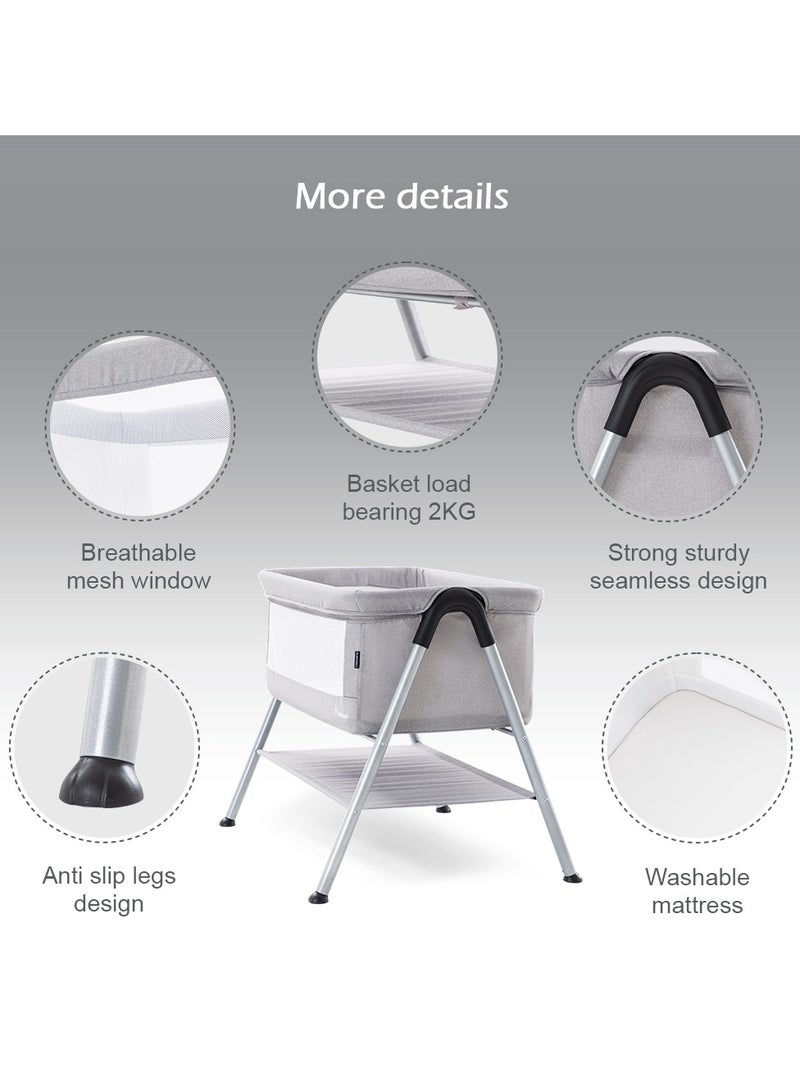 TEKNUM Teknum SLEEPZEN 2 Bedside Crib Bassinet - Grey  - Image 3