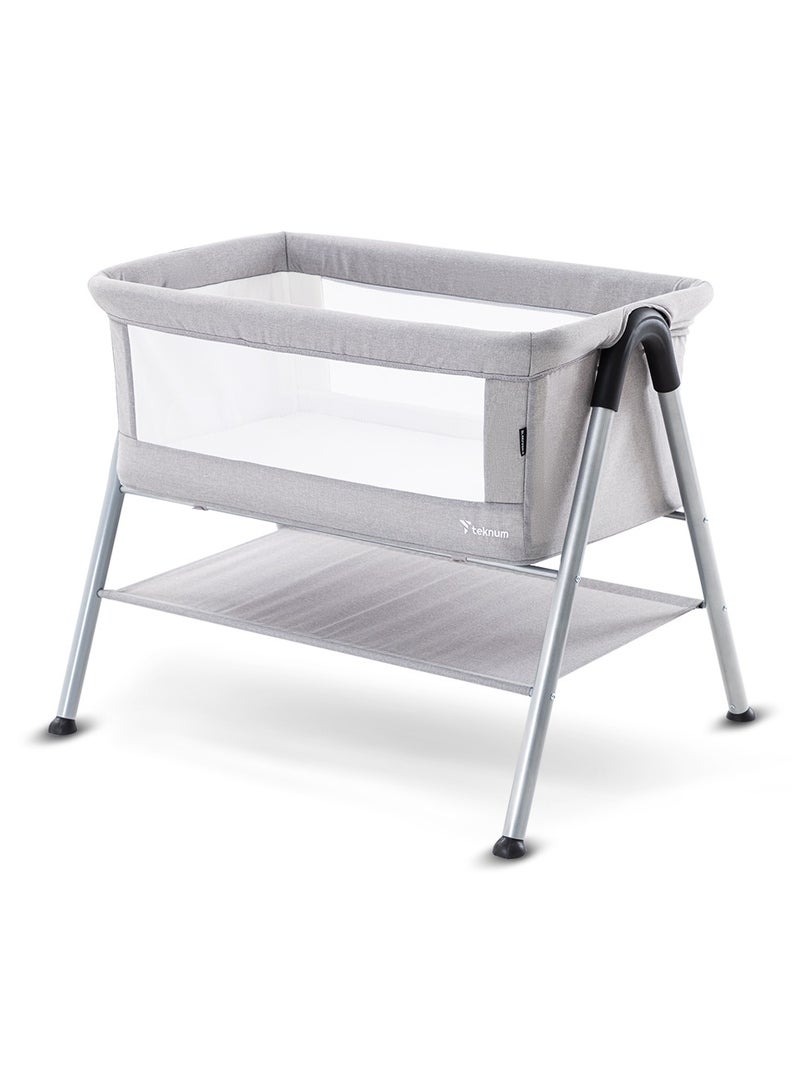 TEKNUM Teknum SLEEPZEN 2 Bedside Crib Bassinet - Grey  - Image 1