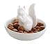 LA JOLIE MUSE LA JOLIE MUSE Nut Bowl Snack Serving Dish - Ceramic Squirrel Stand Candy Dish for Pistachio, Peanuts, Edamame  - Image 2