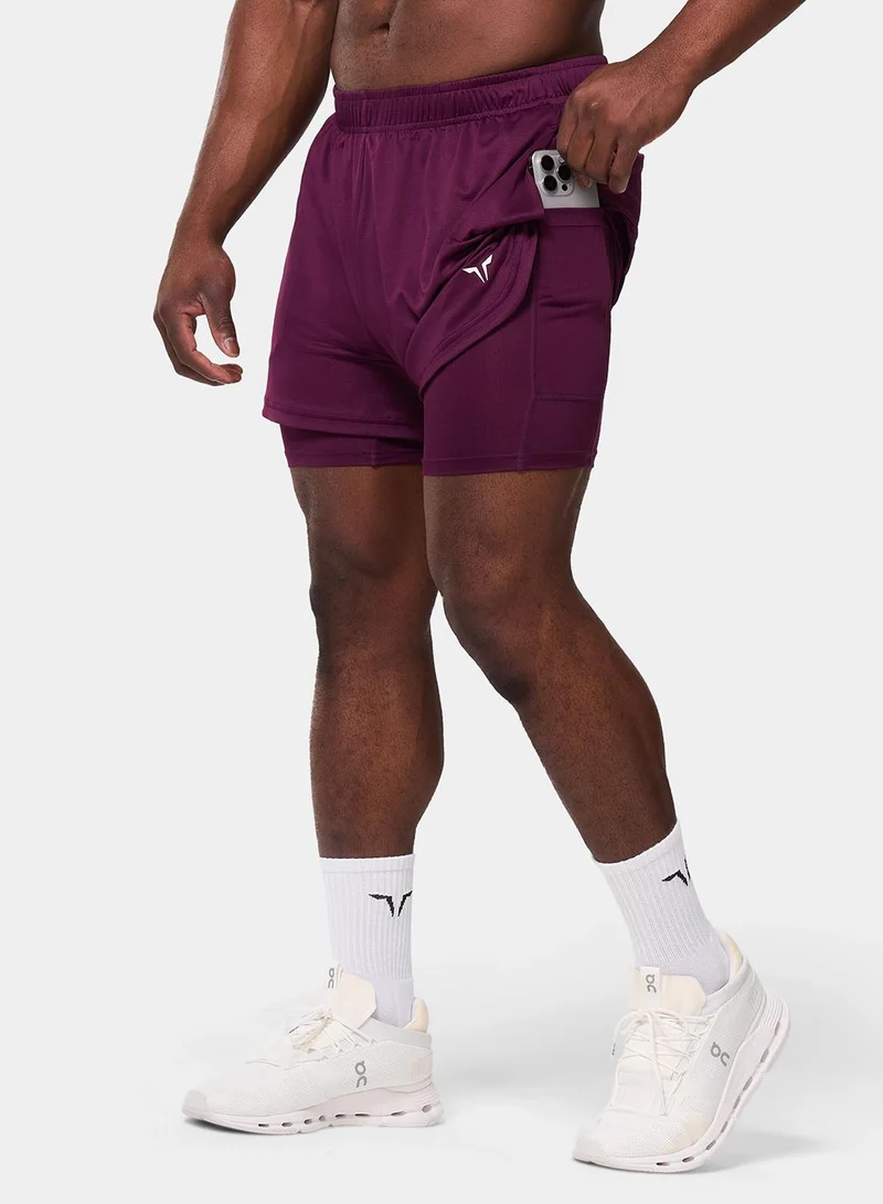 سكوات وولف 5" Core Mesh 2 In 1 2.0 Shorts