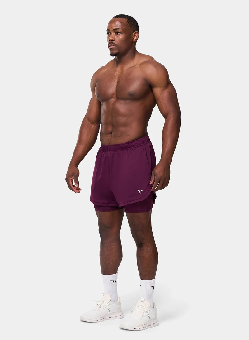 سكوات وولف 5" Core Mesh 2 In 1 2.0 Shorts