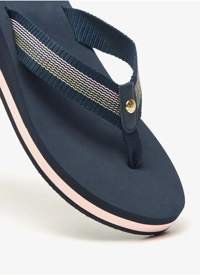 أكوا Women's Printed Thong Slippers