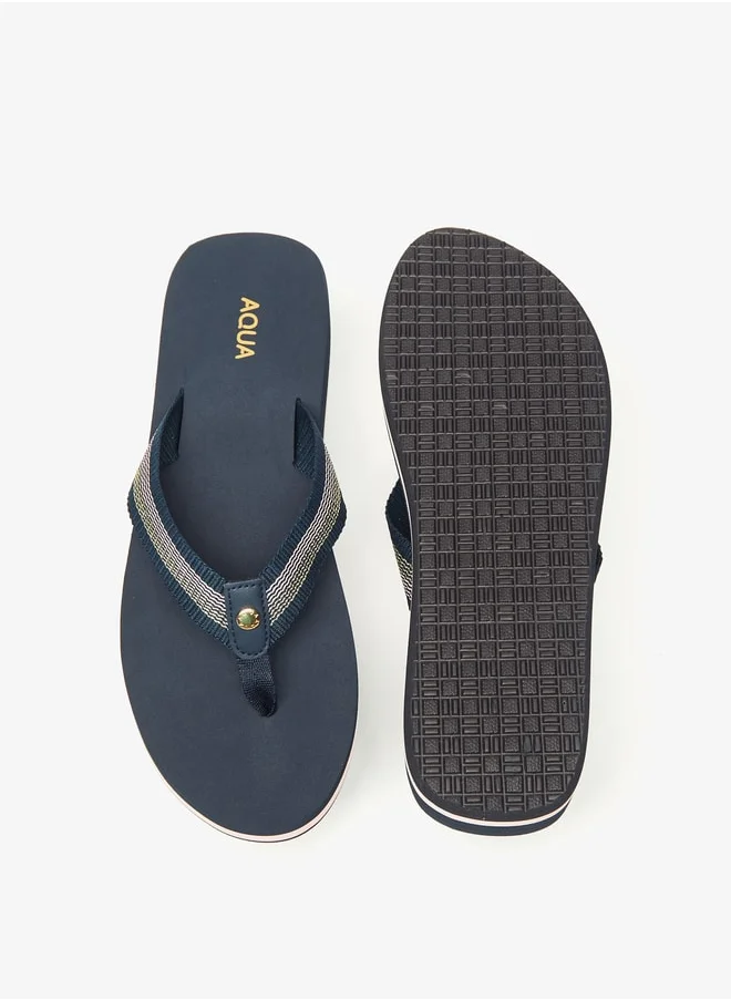 أكوا Women's Printed Thong Slippers