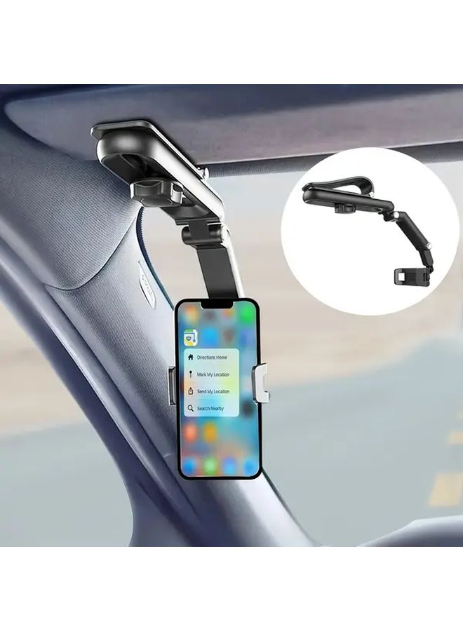 Black Magnetic Car Phone Holder With 360 Rotation Air Vent Dashboard Mount - Image 1