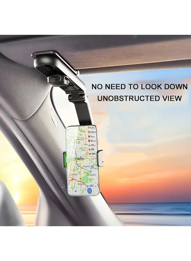 Black Magnetic Car Phone Holder With 360 Rotation Air Vent Dashboard Mount - Image 5