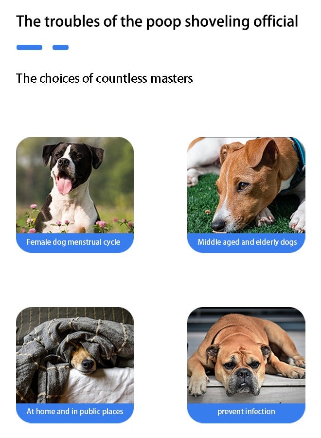 Generic Disposable Pet Diapersfor Female Dogs Female Ultra Protectio forDiapers Ultra Protection Super Absorbent Soft HeatingStretchy Dog Diapers Waist Full Wrapped for Dogs and Cats  - Image 3