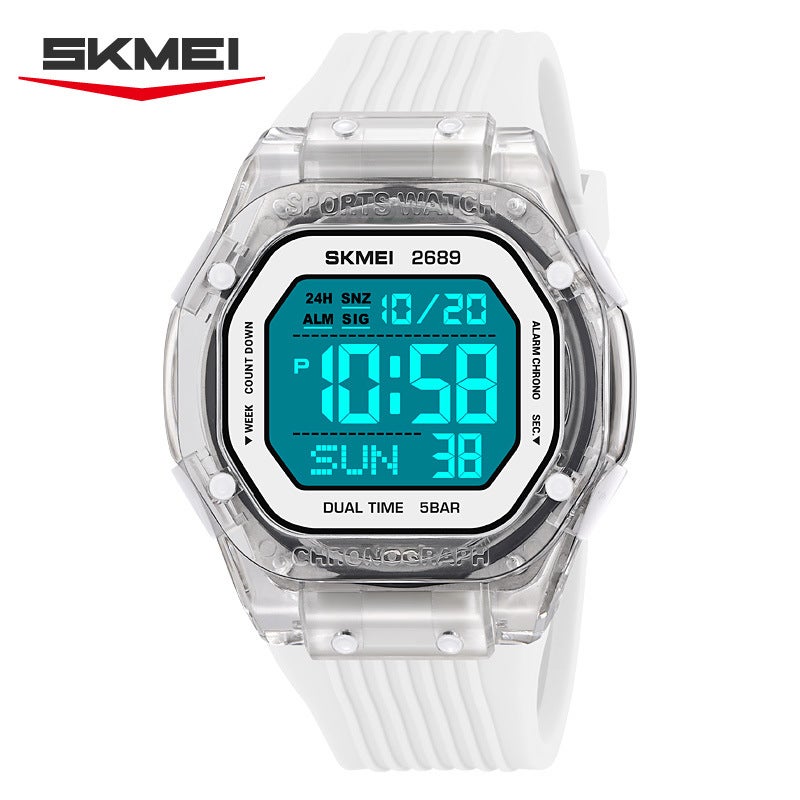 Skmei Digital Square Watch Multifunction Waterproof Alarm Outdoor Sports - Image 4