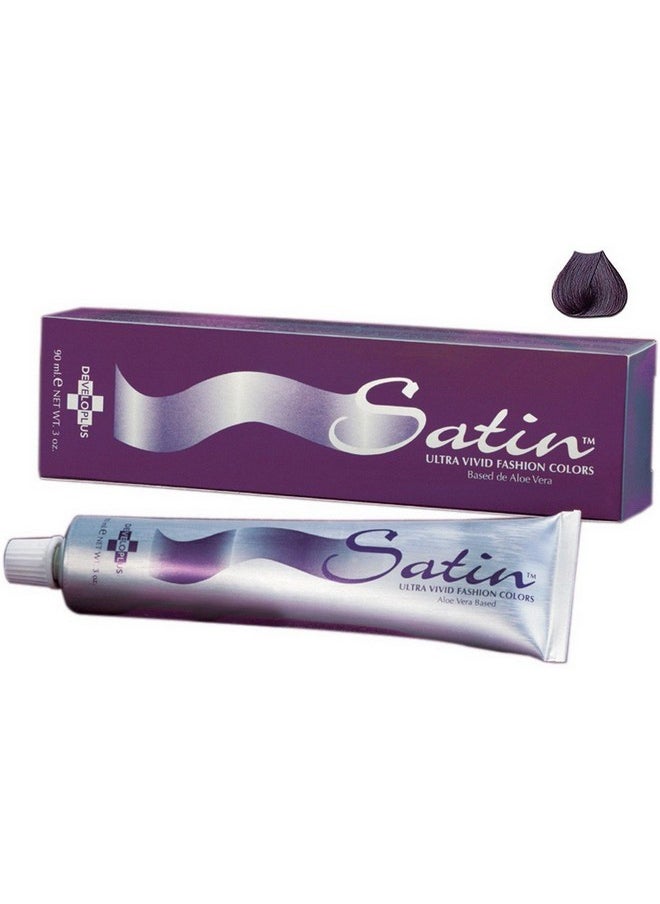 Developlus Satin Violet Black Hair Color - 1V 