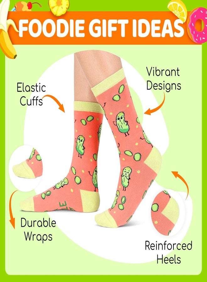 زي مارت جوارب Zmart Pickle للنساء - هدايا مرحة للفتيات المراهقات، جوارب لطيفة ومبتكرة، مثالية كهدية صغيرة. - Image 2