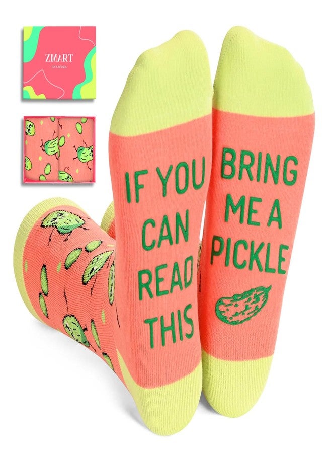 زي مارت جوارب Zmart Pickle للنساء - هدايا مرحة للفتيات المراهقات، جوارب لطيفة ومبتكرة، مثالية كهدية صغيرة. - Image 1