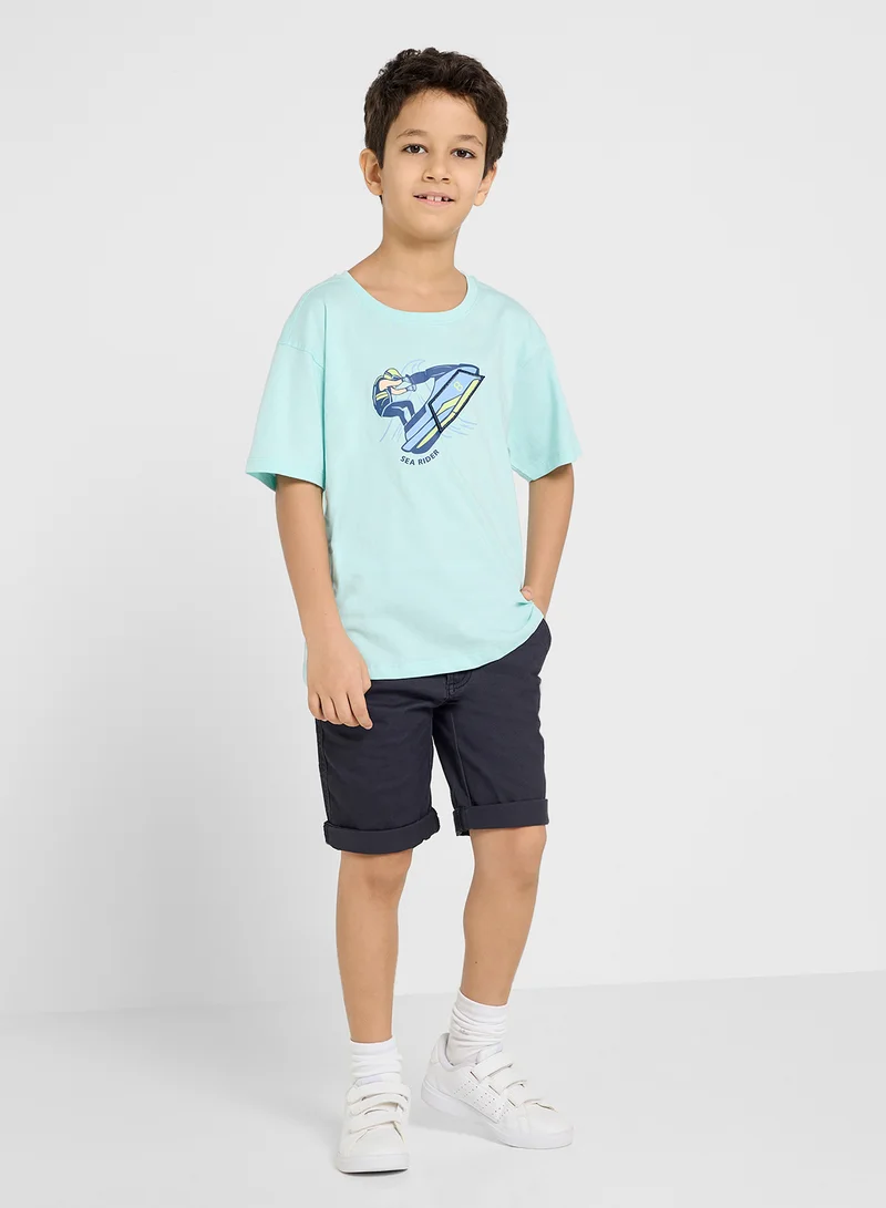 Ripples BOYS DROP SHOULDER T-SHIRT