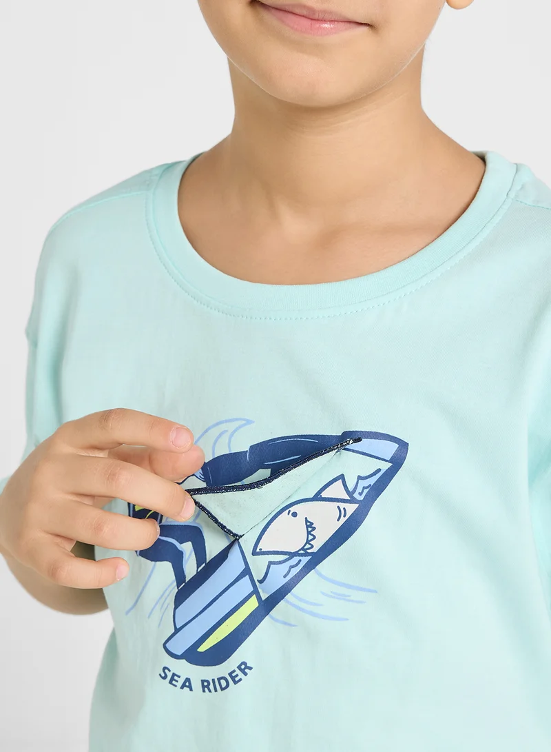 Ripples BOYS DROP SHOULDER T-SHIRT
