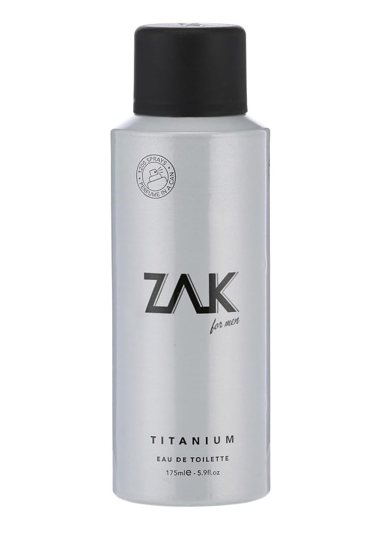 ZAK Titanium Eau de Toilette Spray for Him 175 ml - Image 1